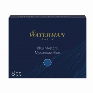 Tintapatron WATERMAN S0110910, nagy, 8 db-os, sötétkék