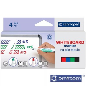 Táblairon CENTROPEN 8559/4, kúpos, 2,5 mm, 4 db-os, 4 különböző szín