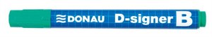 Táblairon DONAU D-signer B, kúpos, 2-4 mm, zöld