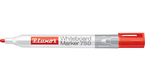 Táblairon LUXOR Whiteboard Marker 750, kerek hegyű, 1-3mm, piros