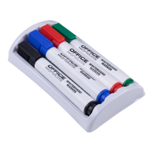 T&aacute;blairon 4 db-os k&eacute;szlet, OFFICE PRODUCTS, m&aacute;gneses, szivaccsal,