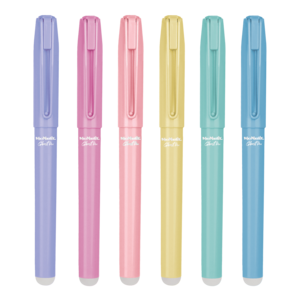 Töltőtoll COLORINO McNeil, radírozható, Pastel vegyes, kék írással