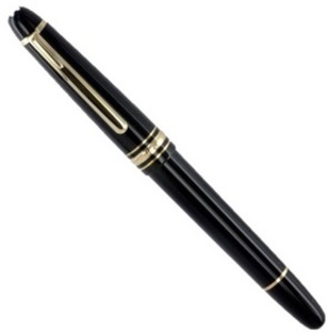 Töltőtoll Meisterstück Classic MONTBLANC F-es hegy, arany/fekete