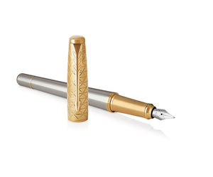 Töltőtoll PARKER Royal Urban Premium, arany-szürke cizellált, arany