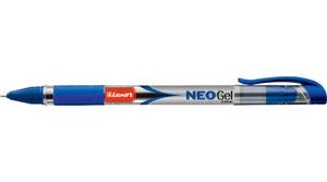 Zseléstoll LUXOR Neo Gel, kupakos, gumirozott, 0,5 mm, kék