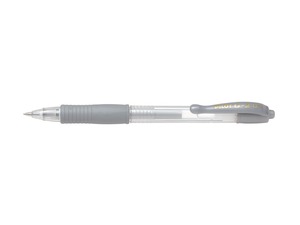Zseléstoll PILOT G-2 Metallic, nyomógombos, 0,32 mm, ezüst