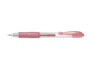 Zseléstoll PILOT G-2 Metallic, nyomógombos, 0,32 mm, metál rózsaszín