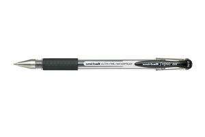 Zseléstoll UNI UM-151 Signo DX kupakos, 0,25 mm, átlátszó test, fekete