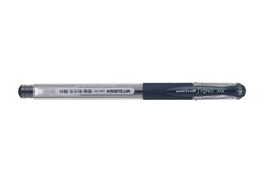 Zseléstoll UNI UM-151 Signo DX kupakos, 0,25 mm,átlátszó test, sötétkék