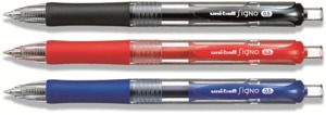 Zseléstoll UNI UMN-152 Signo, nyomógombos, 0,2 mm, fekete
