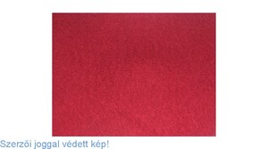 Dekorgumi lap A4, 2mm, GRS, mintás, bolyhos, piros