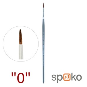 Ecset 0-s, SPOKO 0332, szintetikus, kerek, szürke fanyelű