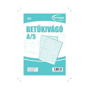 Betűkivágó ABC garnítúra, GRS, 2 íves,