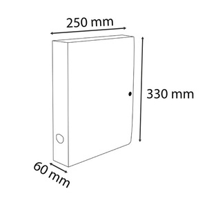 F&uuml;zetbox A4, 60 mm, EXACOMPTA Skandi, PP, patentos, vegyes sz&iacute;nek,