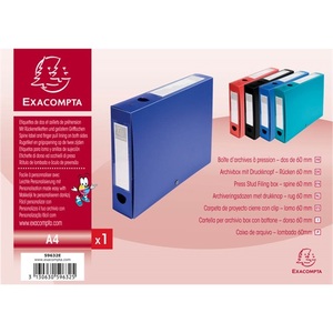 F&uuml;zetbox A4, 60 mm, EXACOMPTA Opaque, PP, patentos, k&eacute;k,