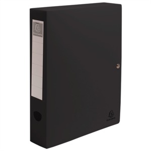 F&uuml;zetbox A4, 60 mm, EXACOMPTA Titane, PP, patentos, k&eacute;k,