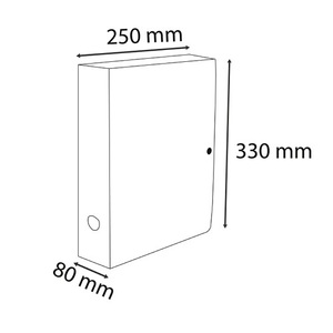 F&uuml;zetbox A4, 80 mm, EXACOMPTA Skandi, PP, patentos, vegyes sz&iacute;nek,