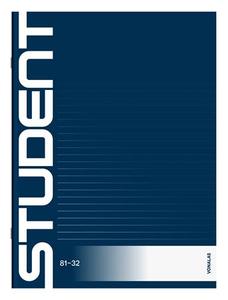 Füzet A4, 32 lap, ICO Student, tűzött, 81-32, vonalas