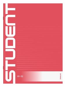 Füzet A4, 32 lap, ICO Student, tűzött, 81-32, vonalas