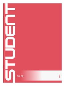 Füzet A4, 32 lap, ICO Student, tűzött, 80-32, sima