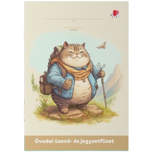 &Uuml;zenőf&uuml;zet A5, 32 lap, ICO, &oacute;vodai, tűz&ouml;tt, Cat,