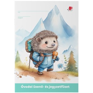 &Uuml;zenőf&uuml;zet A5, 32 lap, ICO, &oacute;vodai, tűz&ouml;tt, Hedgehog,