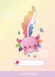 Leckef&uuml;zet A5, 32 lap, ICO S&uuml;ni, tűz&ouml;tt, Axolotl