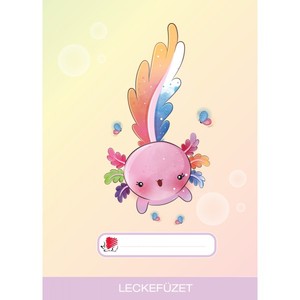 Leckef&uuml;zet A5, 32 lap, ICO S&uuml;ni, tűz&ouml;tt, Axolotl