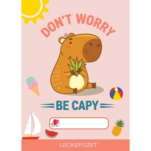 Leckef&uuml;zet A5, 32 lap, ICO S&uuml;ni, tűz&ouml;tt, Capybara