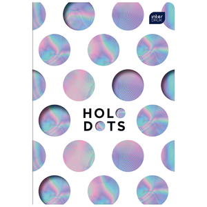 Füzet A5, 60 lap, INTERDRUK Hologram, UV lakk, 80 g, kockás