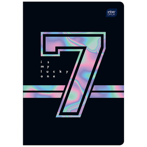 Füzet A5, 60 lap, INTERDRUK Hologram, UV lakk, 80 g, kockás