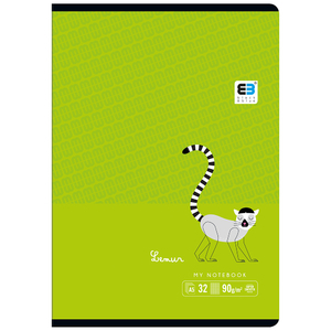 Füzet A5, 32 lap, INTERDRUK B & B Kids Tropical, 90 g/m2, kockás