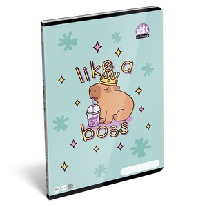 F&uuml;zet A4, 32 lap, LIZZYSULI Lollipop Capybara, 87-32, kock&aacute;s,