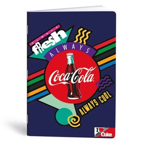 Füzet A4, 40 lap, LIPAMILL Coca Cola, kockás
