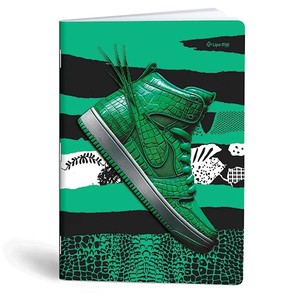 Füzet A4, 40 lap, LIPAMILL Sneaker, kockás