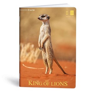 Füzet A4, 40 lap, LIPAMILL King of lions, vonalas