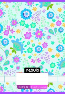 F&uuml;zet A5, 32 lap, NEBULO Cuki mint&aacute;k, 3.o. 12-32, vonalas