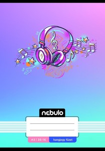 F&uuml;zet A5, 32 lap, NEBULO Mix mint&aacute;k, 31-32, sz&oacute;t&aacute;r