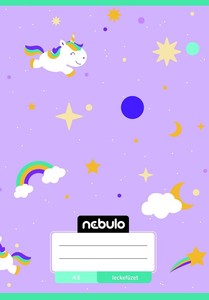 F&uuml;zet A5, 32 lap, NEBULO Mix mint&aacute;k, 31-32, sz&oacute;t&aacute;r