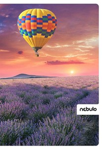 F&uuml;zet A4, 32 lap, NEBULO L-Design mint&aacute;k, tűz&ouml;tt, 87-32, kock&aacute;s