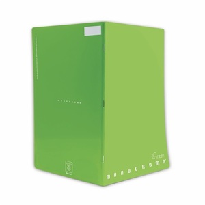 Füzet A4, 42 lap, PIGNA Monocromo Green, tűzött, kockás