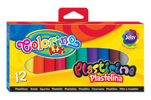 Gyurma készlet 12 db-os, COLORINO Kids, 12 különböző szín