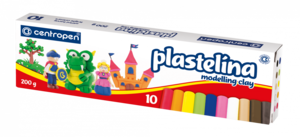 Gyurma 10 db, CENTROPEN 9560, 200 gr, színes