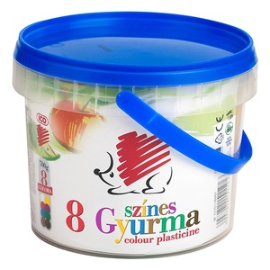 Gyurma 700 g, ICO Süni, 8 különböző szín, műanyag vödörben
