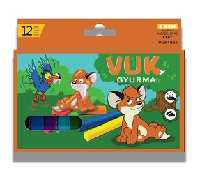 Gyurma 12 db-os , SaKOTA Creative Jungle VUK, 200g, 12 sz&iacute;nű,