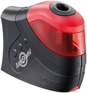 Hegyezőgép, MAPED Turbo Twist, elemes, 4 db AA ceruzaelemmel működik