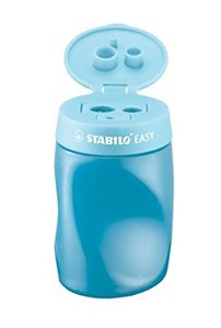Hegyező 3 lyukú, STABILO Easy, balkezes, műanyag, tartályos