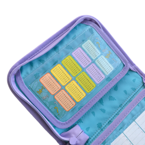 Tolltartó, COLORINO Stitch, üres, pasztell, 140x 205x38 mm, PES,