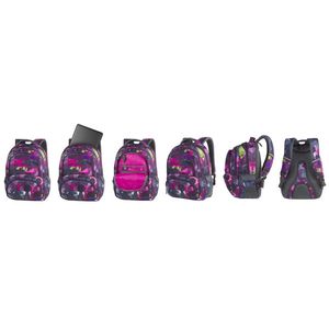 Hátizsák COOL PACK Spiner, 43x33x13,5cm, 27 literes, Pink Abstract,