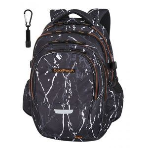 Hátizsák COOL PACK Factor, 47x31x17cm, 29 literes, Black Marble